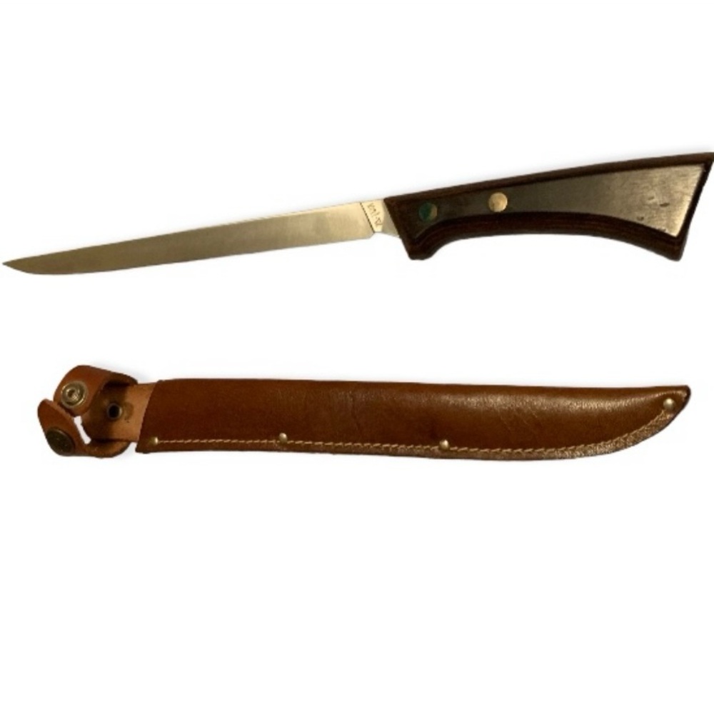 Vintage Western USA Stainless W766
Fixed Blade Cocobolo Wood Handle
Fillet Knife - Picture 4 of 16